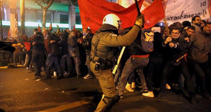 Greek police, protesters clash in Athens during Obama visit Greek police, protesters clash in Athens during Obama visit