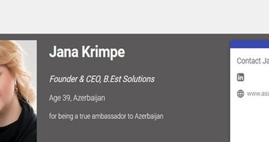 "Asan İmza" project head among top-100 innovative leaders of Europe "Asan İmza" project head among top-100 innovative leaders of Europe