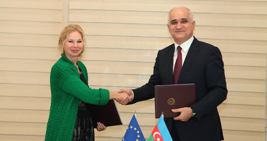 Aİ və Azərbaycan 14,5 milyon avroluq saziş imzaladı Aİ və Azərbaycan 14,5 milyon avroluq saziş imzaladı