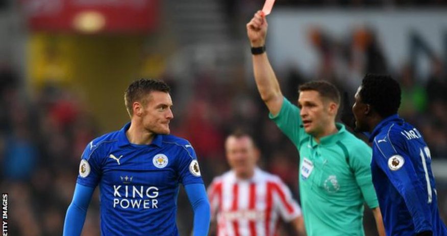 Leicester City appeal against red card in Stoke draw Leicester City appeal against red card in Stoke draw
