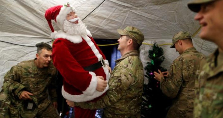 Deja vu for U.S. troops celebrating Christmas in Iraq again Deja vu for U.S. troops celebrating Christmas in Iraq again