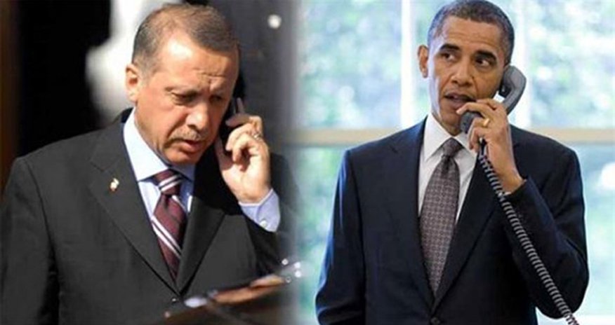 Ərdoğan və Obama arasında telefon danışığı olub Ərdoğan və Obama arasında telefon danışığı olub