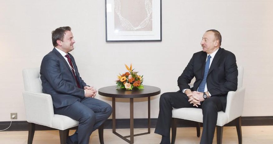 President Aliyev meets with Prime Minister, Minister of State of Luxembourg President Aliyev meets with Prime Minister, Minister of State of Luxembourg