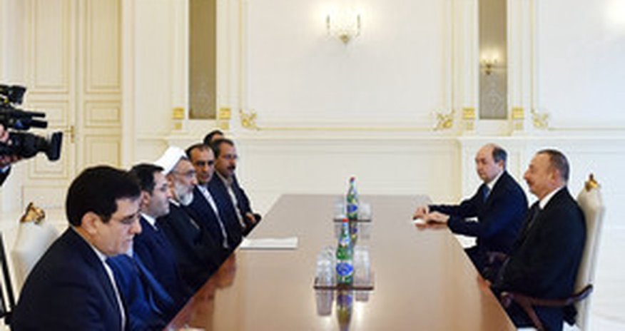 Prezident İlham Əliyev İranın ədliyyə nazirini qəbul edib Prezident İlham Əliyev İranın ədliyyə nazirini qəbul edib