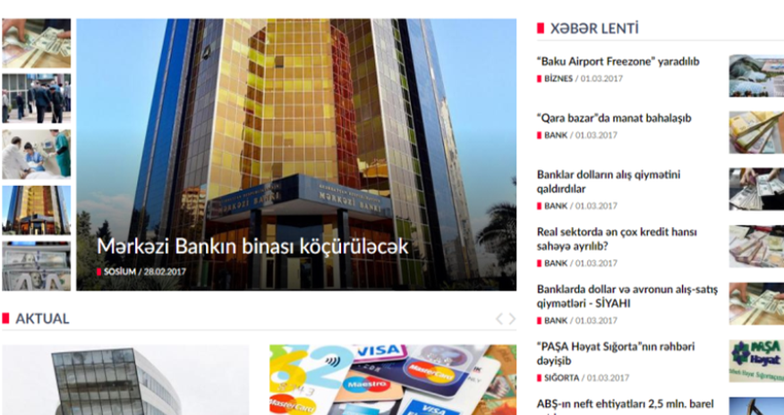 Maliyyə və iqtisadiyyat üzrə yeni portal yaradıldı Maliyyə və iqtisadiyyat üzrə yeni portal yaradıldı