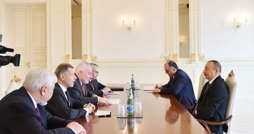 Президент Азербайджана принял сопредседателей Президент Азербайджана принял сопредседателей
