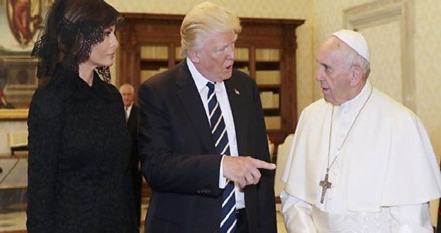 Roma Papası Melaniya Trampdan ərinin nə ilə qidalandığını soruşub – VİDEO Roma Papası Melaniya Trampdan ərinin nə ilə qidalandığını soruşub – VİDEO