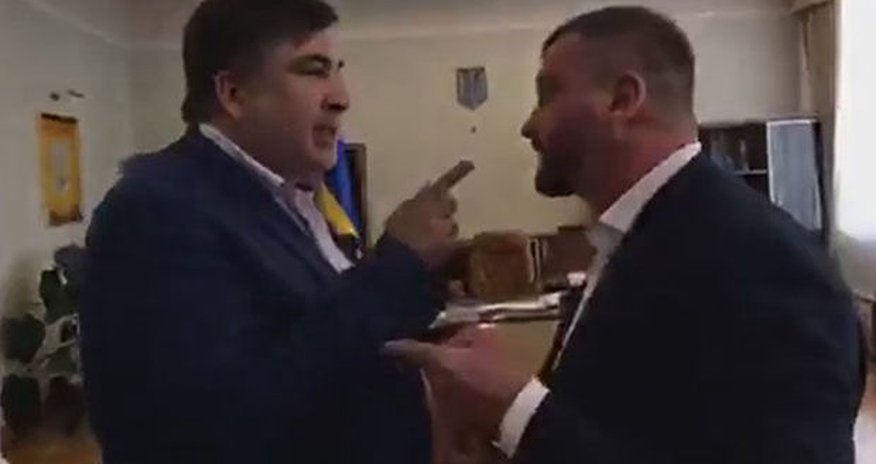 Саакашвили министру юстиции: Ты мерзавец! – ВИДЕО Саакашвили министру юстиции: Ты мерзавец! – ВИДЕО