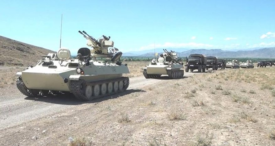 Naxçıvanda hərbi təlimlər başladı Naxçıvanda hərbi təlimlər başladı