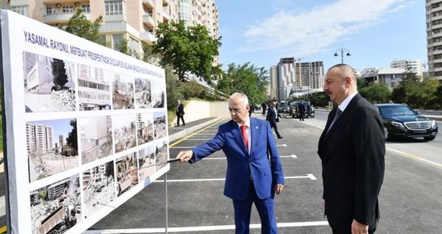 Президент Азербайджана в новом парке на территории Ясамальского района - ФОТО Президент Азербайджана в новом парке на территории Ясамальского района - ФОТО
