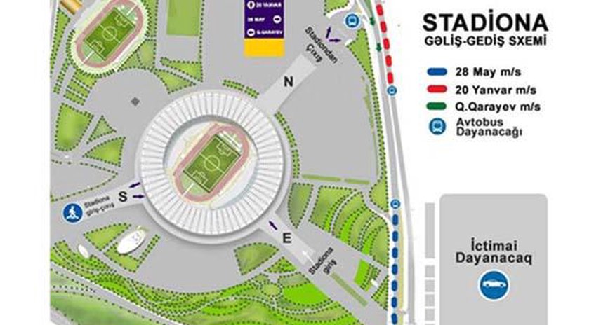 Bakı Olimpiya Stadionu azarkeşlərə müraciət etdi Bakı Olimpiya Stadionu azarkeşlərə müraciət etdi