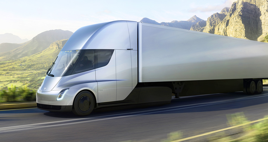 Tesla назвала цену на электротягач Semi Tesla назвала цену на электротягач Semi