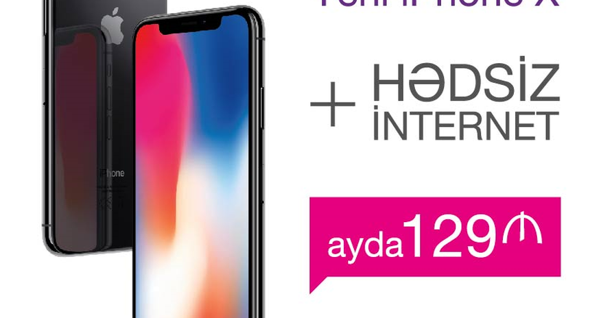 Azercell запускает кампанию iPhone X Azercell запускает кампанию iPhone X