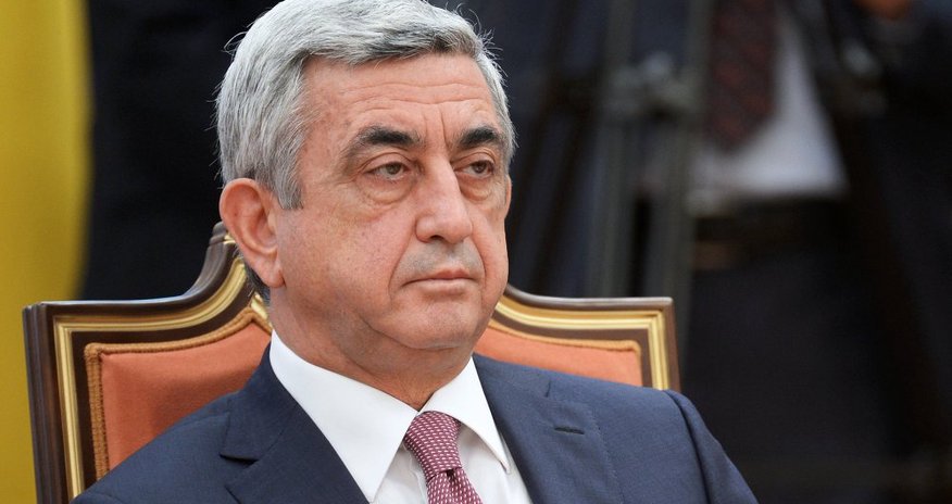 Sarkisyan Gürcüstana gedir Sarkisyan Gürcüstana gedir