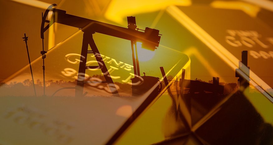 Цены на нефть и золото Цены на нефть и золото