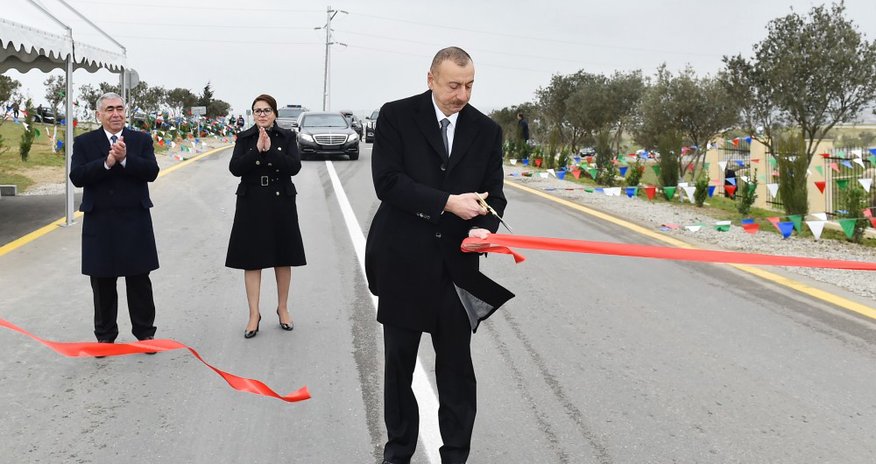 Prezident yol açılışında iştirak etdi Prezident yol açılışında iştirak etdi