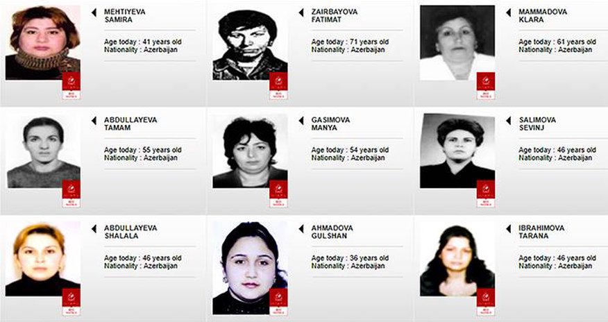 İnterpolun axtardığı azərbaycanlı qadınlar - FOTOLAR İnterpolun axtardığı azərbaycanlı qadınlar - FOTOLAR
