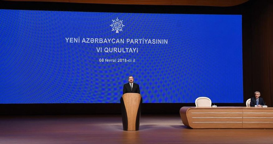 President Ilham Aliyev attends VI Congress of New Azerbaijan Party President Ilham Aliyev attends VI Congress of New Azerbaijan Party