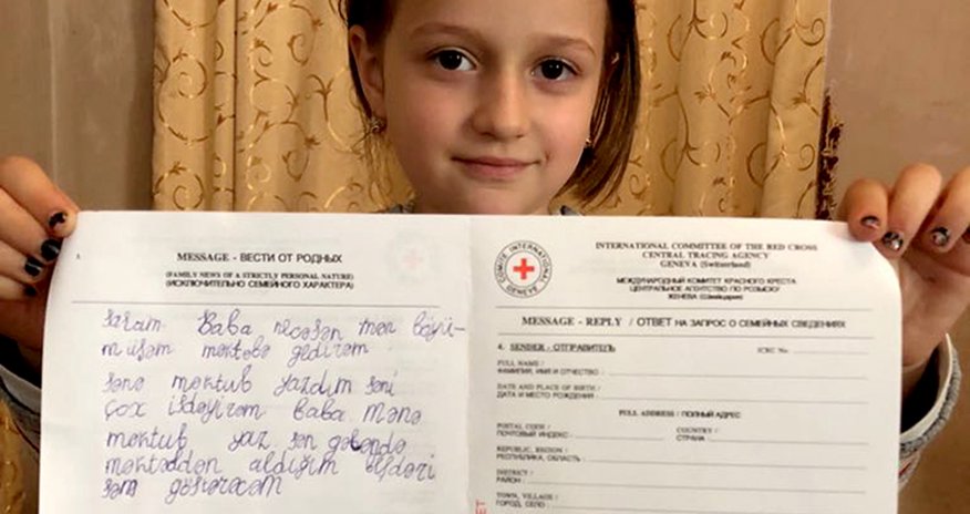 5 yaşlı Nazlı Kəlbəcər girovuna məktub yazdı - FOTO 5 yaşlı Nazlı Kəlbəcər girovuna məktub yazdı - FOTO