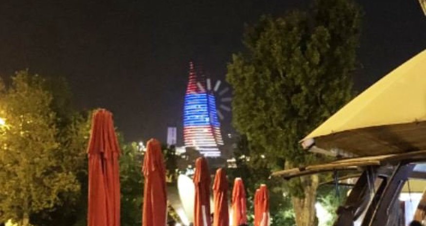 Sirr açıldı: Alov Qüllələrində "erməni bayrağı"? - VIDEO Sirr açıldı: Alov Qüllələrində "erməni bayrağı"? - VIDEO