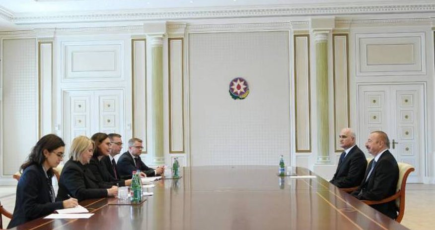 Prezident finlandiyalı naziri qəbul edib Prezident finlandiyalı naziri qəbul edib