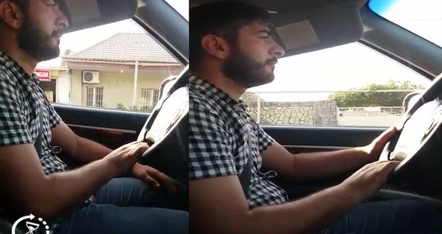 Bakıda sürücüdən əxlaqsızlıq – VİDEO 18+ Bakıda sürücüdən əxlaqsızlıq – VİDEO 18+