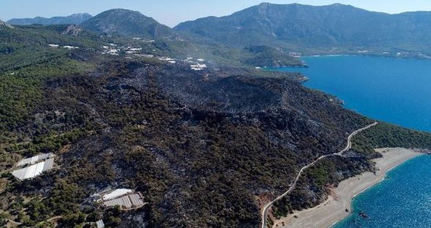 Güclü yanğından sonra Antalya - FOTO Güclü yanğından sonra Antalya - FOTO