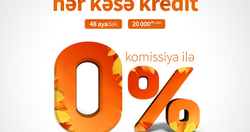 Unibankda nağd kreditlər hər kəs üçün 0% komissiyalı oldu Unibankda nağd kreditlər hər kəs üçün 0% komissiyalı oldu