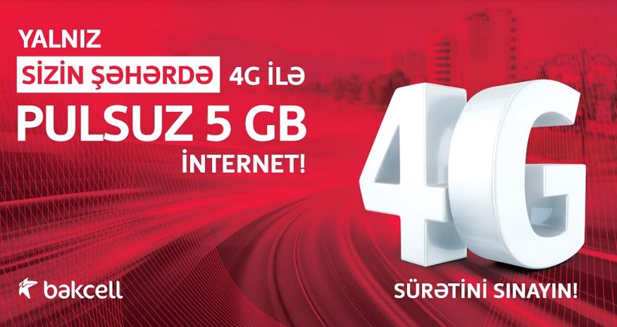 Azərbaycanın daha 12 bölgəsinin sakinlərinə “Bakcell”dən PULSUZ 4G İnternet Azərbaycanın daha 12 bölgəsinin sakinlərinə “Bakcell”dən PULSUZ 4G İnternet