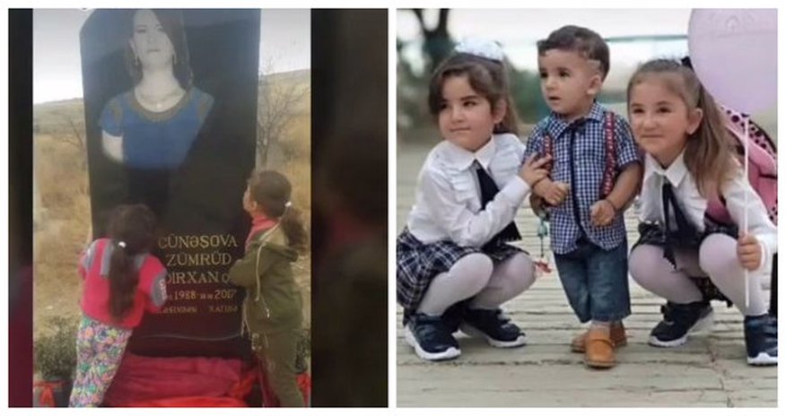 Doğuş zamanı həyatını itirən Zümrüdün məzarından görüntülər yayıldı - VİDEO Doğuş zamanı həyatını itirən Zümrüdün məzarından görüntülər yayıldı - VİDEO