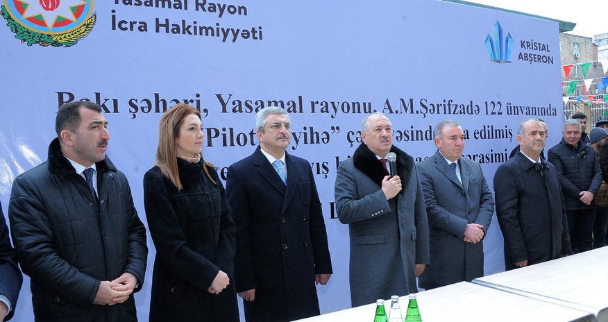 Kristal Abşeron Yasamal rayonunda yaşayış binasını təhvil verdi Kristal Abşeron Yasamal rayonunda yaşayış binasını təhvil verdi
