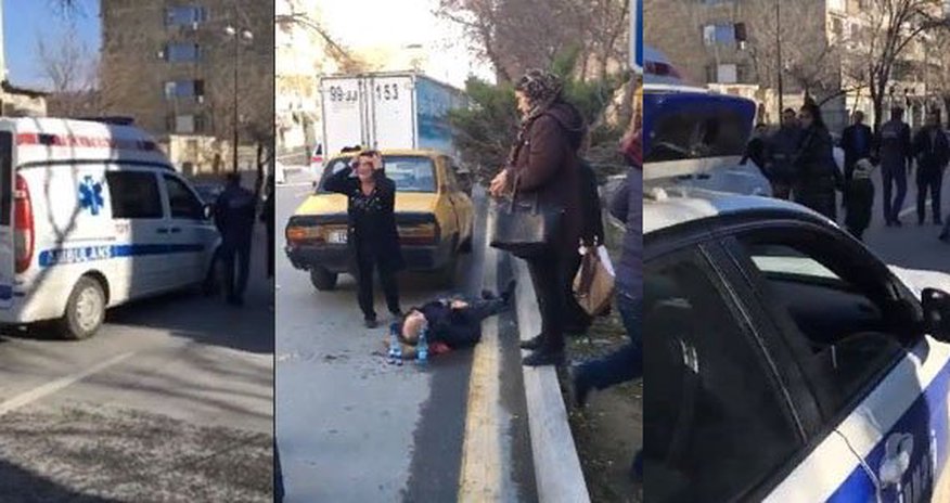 Bakıda kişinin halı pisləşdi, təcili yardım yaxın gəlmədi - VİDEO Bakıda kişinin halı pisləşdi, təcili yardım yaxın gəlmədi - VİDEO