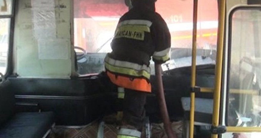 Bakıda sərnişin avtobusunda partlayış Bakıda sərnişin avtobusunda partlayış
