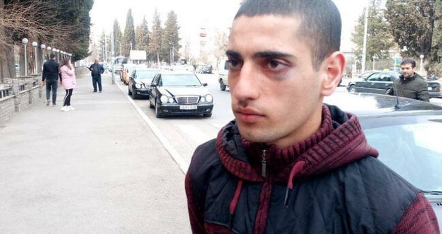 Gürcüstan ordusunun azərbaycanlı əsgəri döyüldü Gürcüstan ordusunun azərbaycanlı əsgəri döyüldü