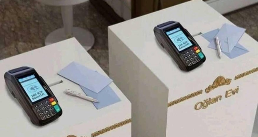 На свадьбе в Азербайджане поставили POS-терминалы для подарков - ФОТОФАКТ На свадьбе в Азербайджане поставили POS-терминалы для подарков - ФОТОФАКТ
