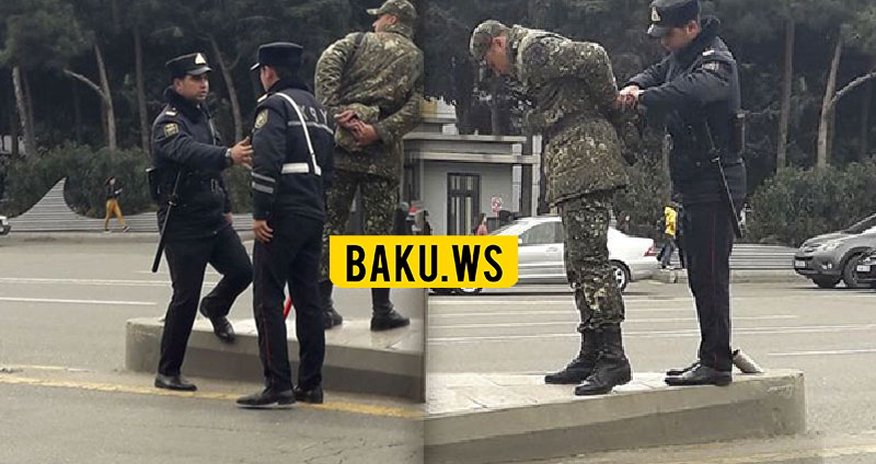 Bakıda yağışlı havada polislər əsgərə yardım etdilər – FOTO Bakıda yağışlı havada polislər əsgərə yardım etdilər – FOTO
