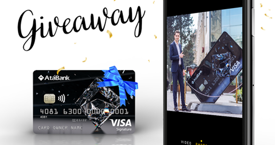 AtaBank Visa Signature kartını Giveaway müsabiqəsində hədiyyə etdi AtaBank Visa Signature kartını Giveaway müsabiqəsində hədiyyə etdi