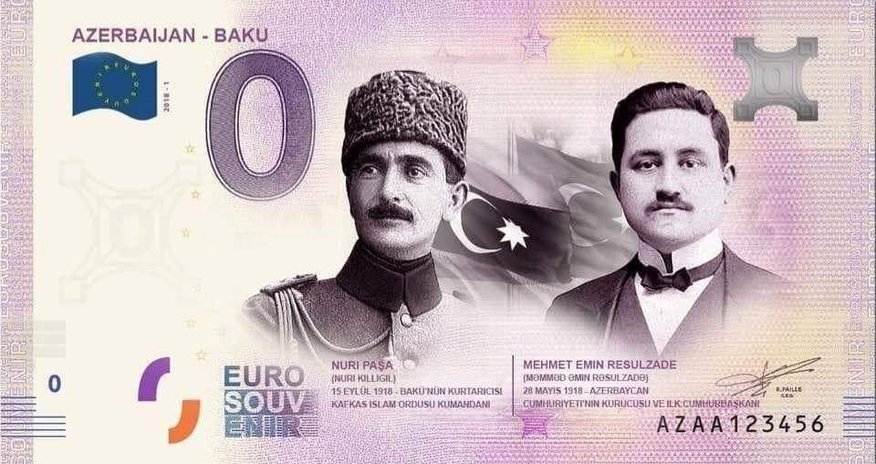 Üzərində Rəsulzadənin şəkli olan avro xəbəri təsdiqləndi - Şirkətdən rəsmi açıqlama Üzərində Rəsulzadənin şəkli olan avro xəbəri təsdiqləndi - Şirkətdən rəsmi açıqlama