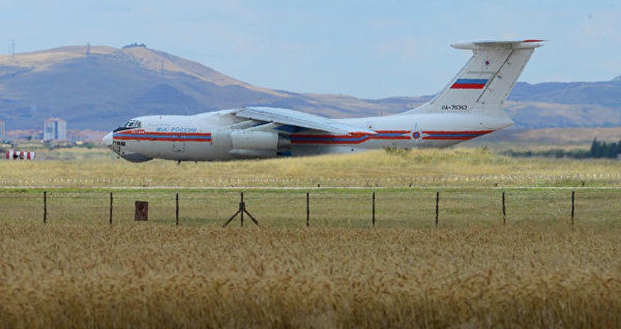 10th Russian plane with components of S-400 missile systems arrives in Turkey 10th Russian plane with components of S-400 missile systems arrives in Turkey
