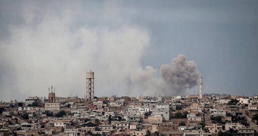 Explosion targets train shipping phosphate in central Syria Explosion targets train shipping phosphate in central Syria