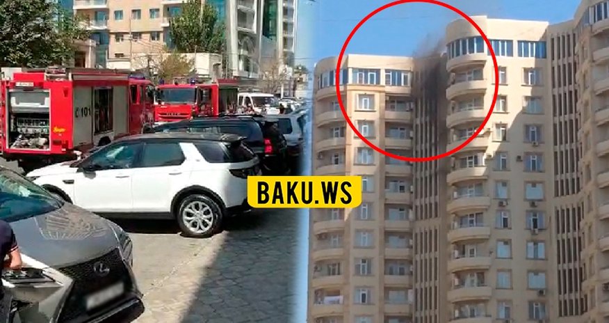 SON DƏQİQƏ! Bakıda 17 mərtəbəli binada partlayış, yanğın başladı - VİDEO SON DƏQİQƏ! Bakıda 17 mərtəbəli binada partlayış, yanğın başladı - VİDEO