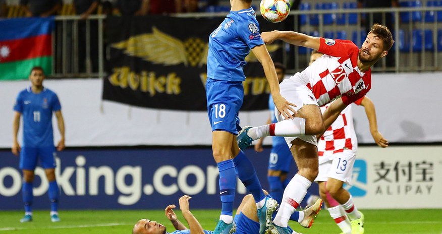 Azerbaijan national team draws Croatia Azerbaijan national team draws Croatia