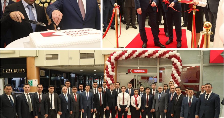 Kapital Bank fərqli konsepsiyalı Ticarət filialını təqdim etdi Kapital Bank fərqli konsepsiyalı Ticarət filialını təqdim etdi