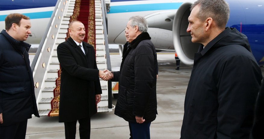 İlham Əliyev Rusiyaya gedib İlham Əliyev Rusiyaya gedib