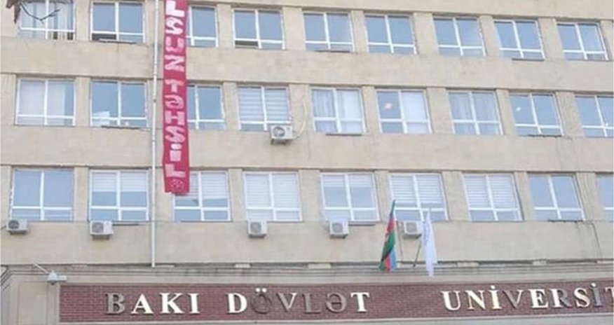 BDU-da təhsil haqqına etiraz: " Azərbaycanda təhsil ödənişi çox yüksəkdir" - FOTO BDU-da təhsil haqqına etiraz: " Azərbaycanda təhsil ödənişi çox yüksəkdir" - FOTO