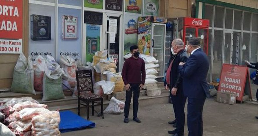 Yüksək rütbəli şəxslər karantin qaydalarına əməl olunmasını yoxladı - FOTO Yüksək rütbəli şəxslər karantin qaydalarına əməl olunmasını yoxladı - FOTO
