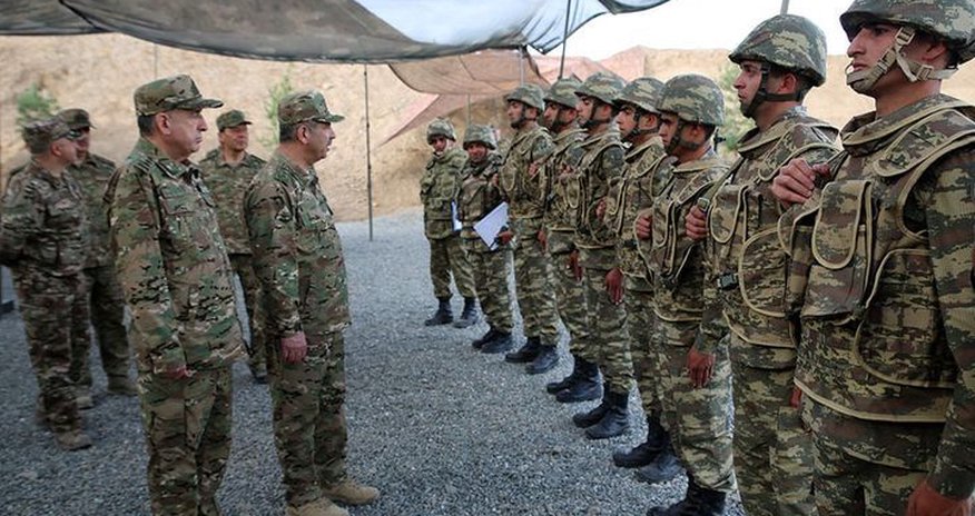 Məhərrəm Əliyev və Zakir Həsənov cəbhəboyu zonada növbəti hərbi hissədə olublar Məhərrəm Əliyev və Zakir Həsənov cəbhəboyu zonada növbəti hərbi hissədə olublar