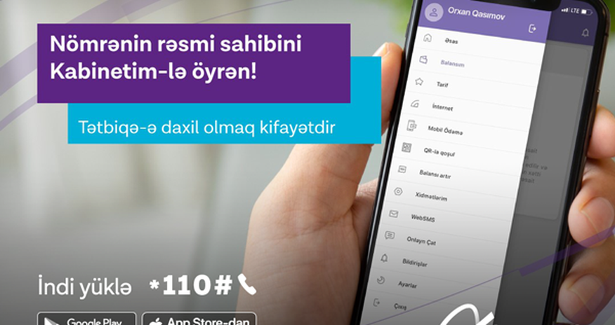 Azercell “Kabinetim” mobil tətbiqinin yeni versiyasını təqdim edir Azercell “Kabinetim” mobil tətbiqinin yeni versiyasını təqdim edir