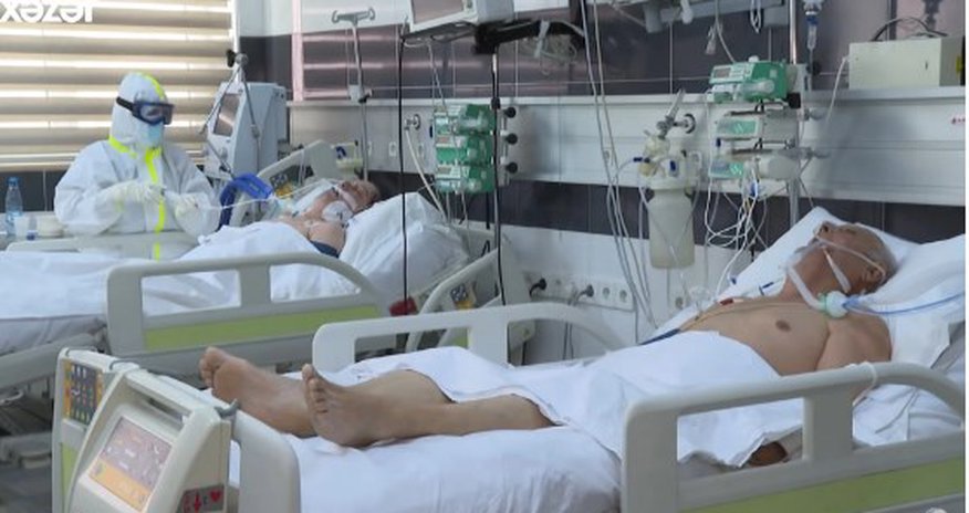 Azərbaycanda koronaviruslu xəstələrin dəhşətli görüntüsü: Boğulurlar - VİDEO Azərbaycanda koronaviruslu xəstələrin dəhşətli görüntüsü: Boğulurlar - VİDEO