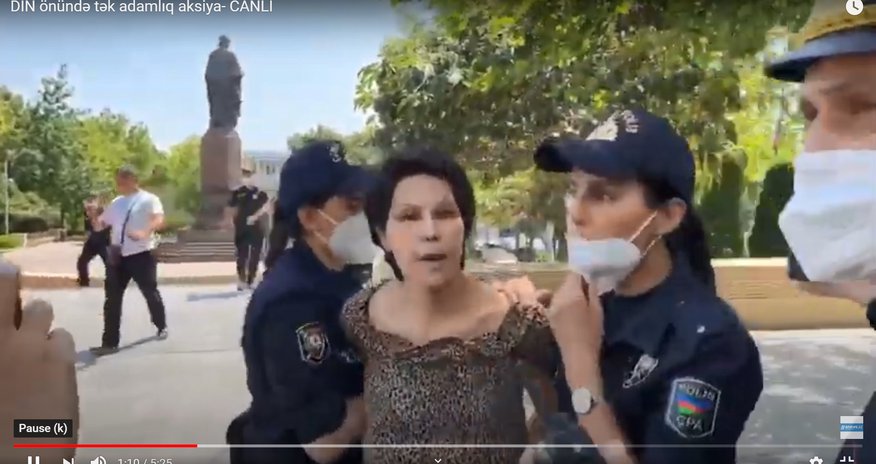Vəfa Nağı polis tərəfindən saxlanılıb - VİDEO Vəfa Nağı polis tərəfindən saxlanılıb - VİDEO